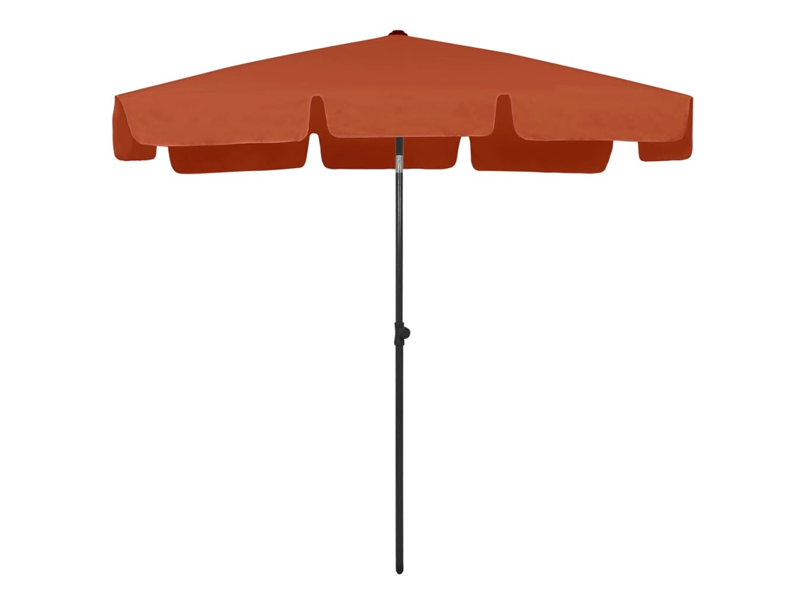 Guarda sol de vela de praia 200x125 Cm terracota HARLANV1