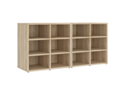 Shoe Cabinet, Shoe Cabinets Vidaxl Marrom Madeira Processada (52.5 X 30 X 50 Cm)