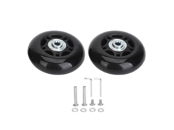 2pcs Rodas de Substituição para Mala Universal Borracha Giratória com Ferramenta de Instalação 68x24mm | S/MARCA