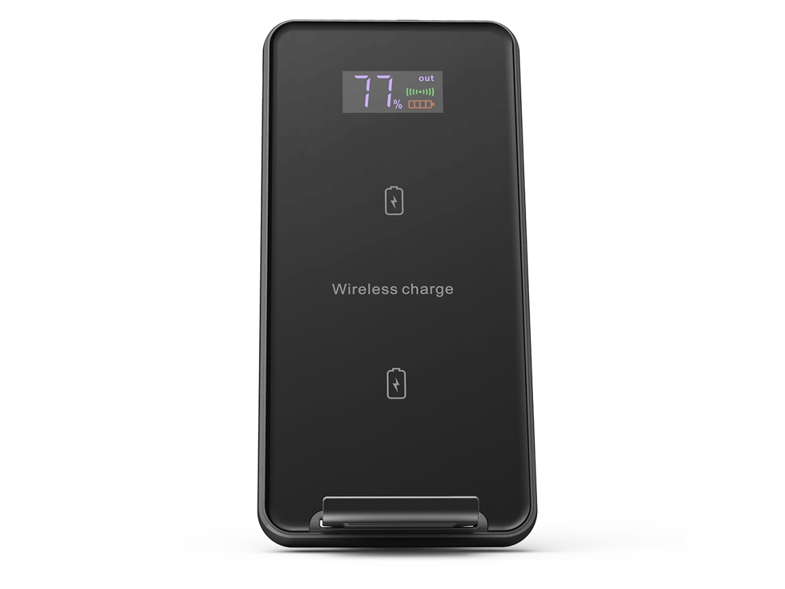 Suporte Para Power Bank (carregamento Sem Fio, Carregamento Rápido) Carregador Sem Fio Vertical Para Celular