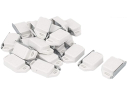 Novo Suporte Magnético Armário Lon0167 Com Revestimento Plástico, Confiável E Eficaz, 58mm De Comprimento, Branco
