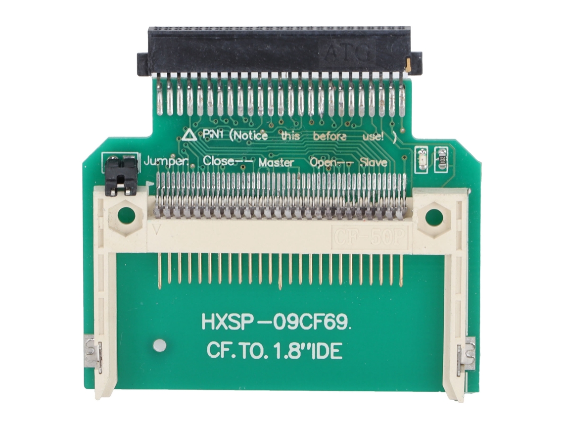 Adaptador De Cartão De Memória 1.8 Polegadas Cf 50 Pinos Conversor Ssd Para Leitor De Disco Rígido Toshiba