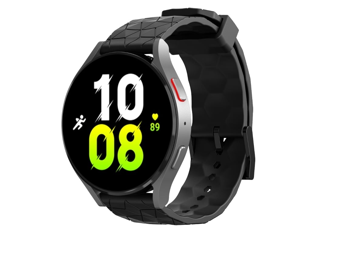 Lurelia Pulseira De Relógio Com Estampa Futebol 20 Mm, Compatível Garmin Forerunner 255, Cor Sólida, Preta