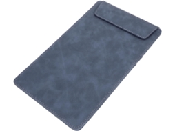 Porta-menu de restaurante A5 15x25 cm, jeans azul, multifuncional, para massas, em couro, quadrado branco e organizador.