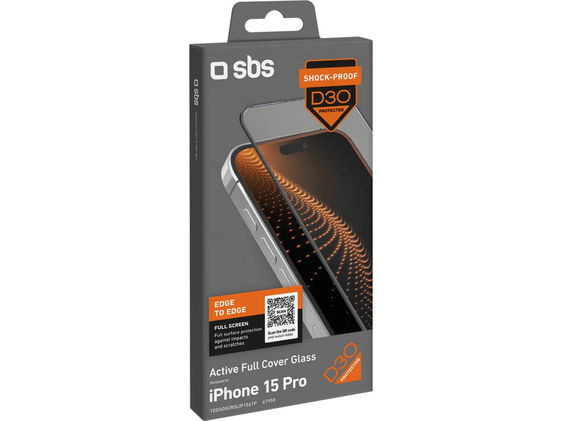 Pelicula de Vidro SBS iPhone 15 Pro