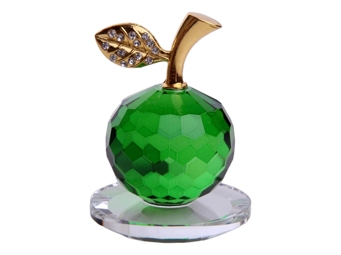 Maçãs De Cristal 5cm Verde 5cm Verde 5x7,5cm 5cm Verde 5x7,5cmslowmoose