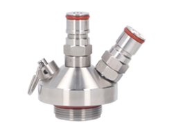 Distribuidor Mini Keg, Lança Cerveja, Trava Dupla, Bola, Aço Inox, para 2l e 10l S/MARCA