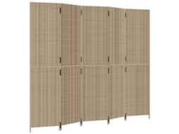 Room Divider, Room Dividers Vidaxl Bege Rattan / Vime (245 X 200 Cm)