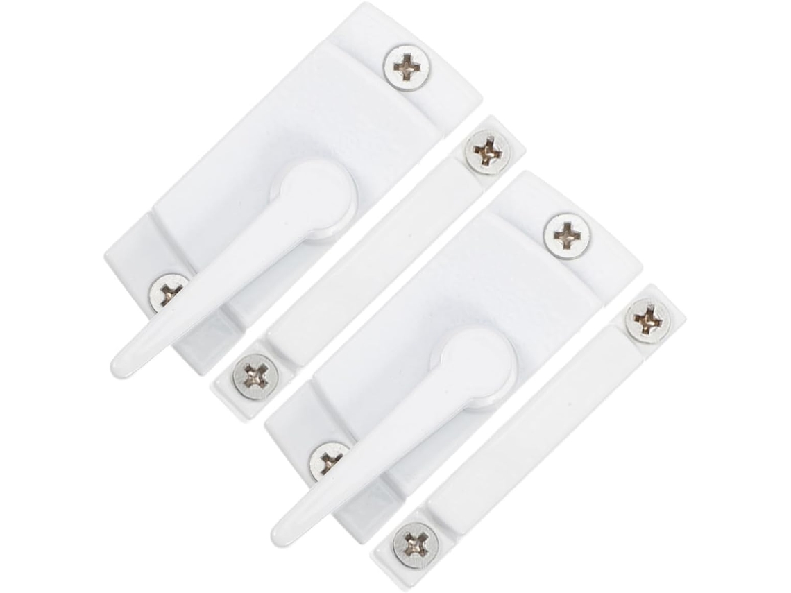 Mikikit Conjunto Com 2-travas De Liga Zinco Para Janelas Deslizantes, Fáceis De Instalar E Que Aumentam A Segurança
