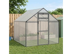Vidaxl Gaiola Para Pássaros Antracite 181,5 X 221 X 173,5 Cm