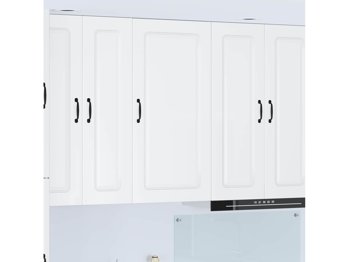 Vidaxl Painel De Lava-louça Kalmar Branco Brilhante 50 X 31 X 100 Cm