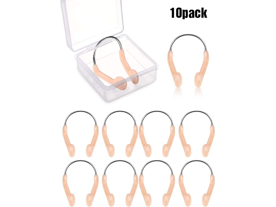 Clipe Nasal De Silicone Com Aço Para Natação Adulto Competição Protetor Treinamento Tamanho Adulto