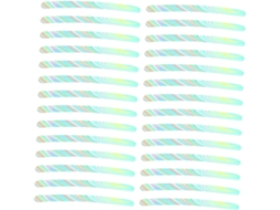 Conjunto De 40 Adesivos Refletivos Ganazono, Autoadesivos Em Papel E