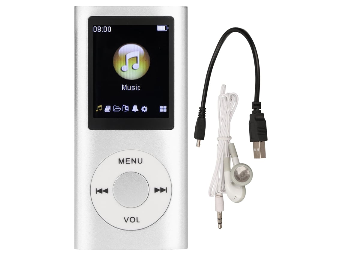 Reprodutor MP3 Portátil Estiloso com Tela LCD 1.8 polegadas, Som Sem Perda e Bateria de Longa Duração | S/MARCA
