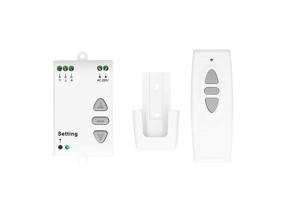 Interruptor De Controle Remoto Sem Fio Para Tela De Projeção, Cortina E Motor 220v