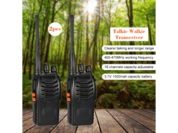 Rádio walkie talkie UHF 400-470MHz com lanterna