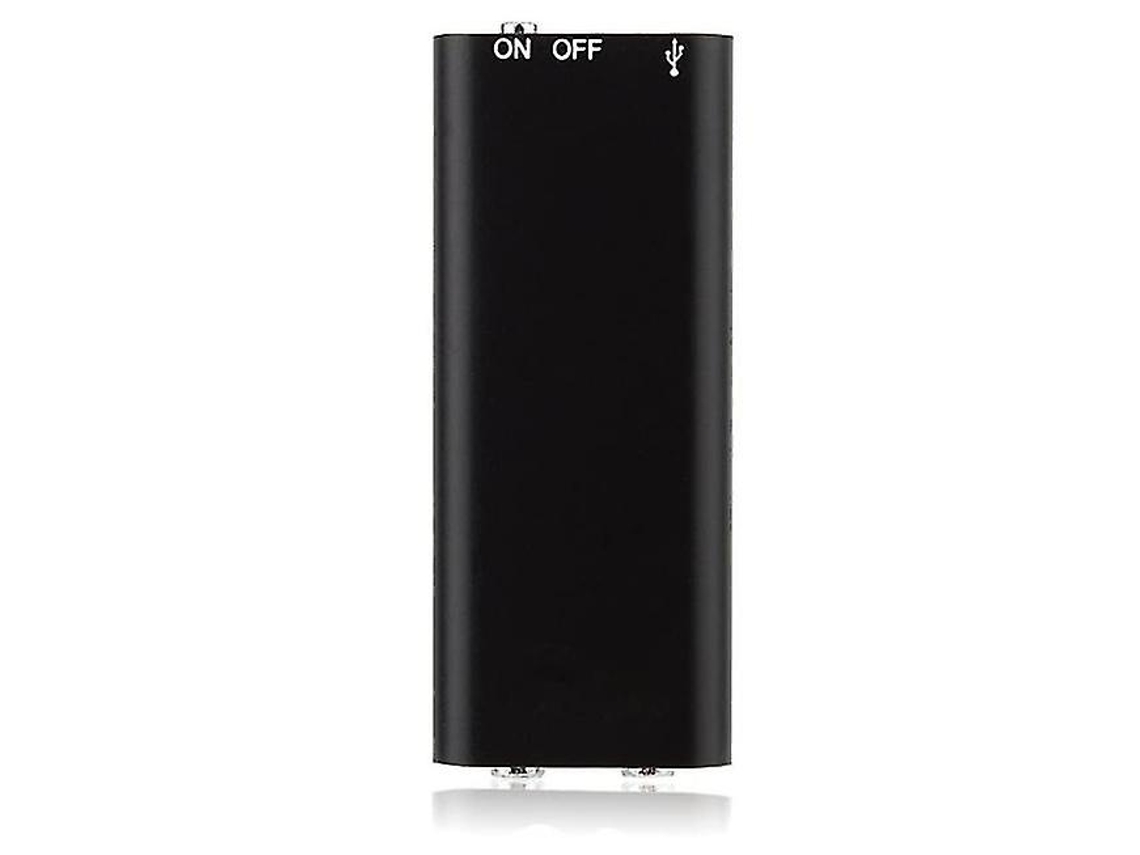 Mini Gravador Digital Ativado Por Voz Com Caneta Usb, Reprodutor De Mp3 Para Gravação 16 Gb Yizhood (preto)