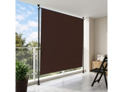 Vidaxl Cortina Rolô Exterior Castanho 200 X 270 Cm