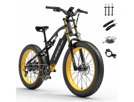 Bicicleta Elétrica Rv700 1200W 48V 16Ah 130Km 200Kg Tela Lcd LANKELEISI