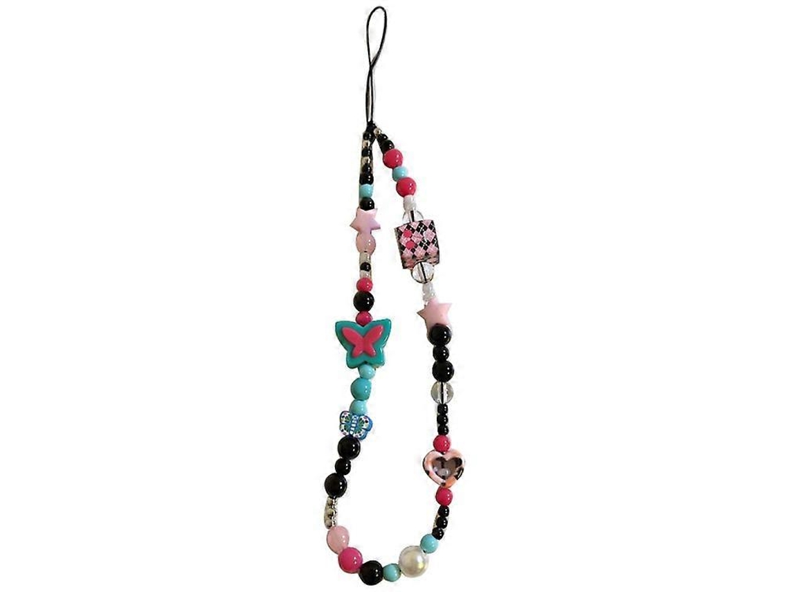 678 Cordão Universal Para Celular Com Haste De Pérola Colorida, Chaveiro, Pulseira De Resina Para Celular