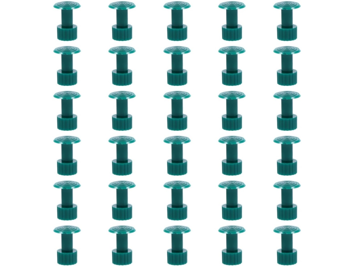 30 tiras de nylon verde para reparo de amassamento.