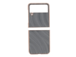 Aetheria capa Protetora de Couro Sintético para Samsung Galaxy Z Flip4 Antiscratch Cinza