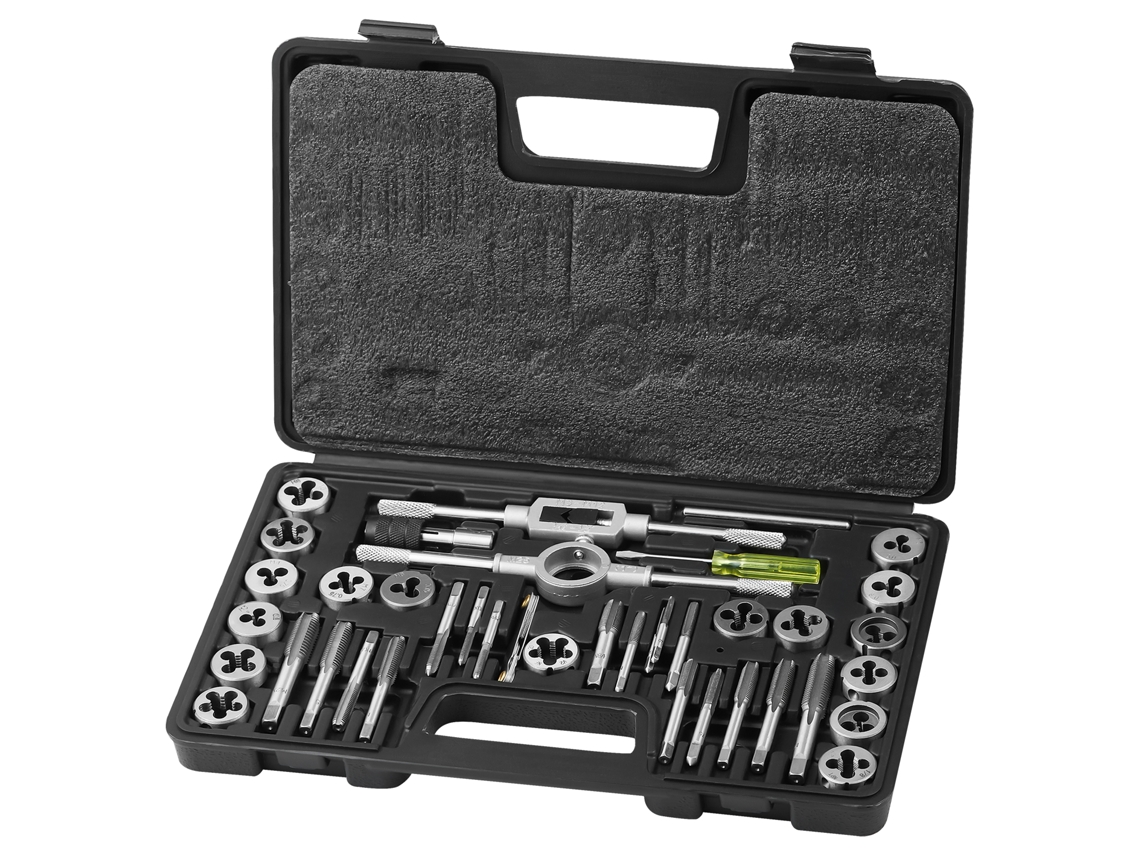 VEVOR Métrica M3 a M12 Rolamento de Aço Métrico 40 Peças Conjunto de Molde Masculino