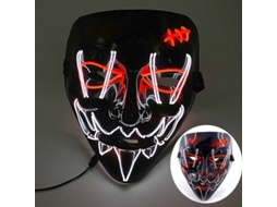 Máscara De Purga De Led Neon Para Halloween, Máscaras Para Festa De Máscaras, Luz Que Brilha No Escuro, Máscaras Engraçadas, Acessórios Para Fantasias