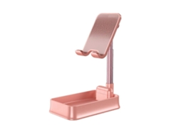 Suporte Dobrável Para Celular, Ideal Para Uso Em Casa Ou No Escritório. Possui Um Suporte Retrátil De Metal.