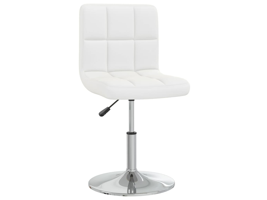 Vidaxl Cadeira De Jantar Couro Artificial Branco