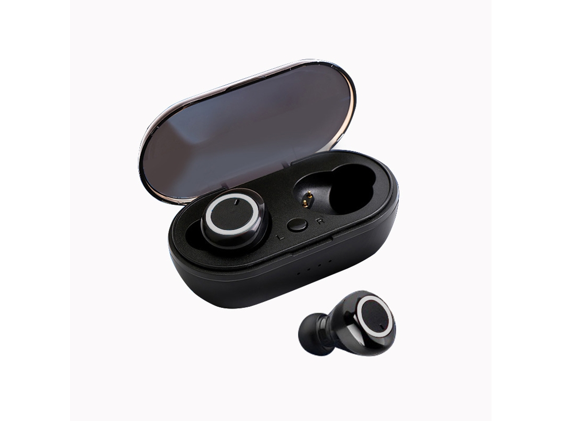 Fones de Ouvido Bluetooth 5.3 MDUG com cancelamento de ruído, intra auriculares e microfone (tipo B, branco)