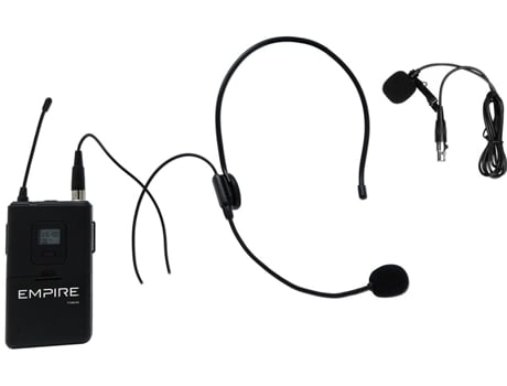 Microfone de rádio EMPIRE preto Media MN100