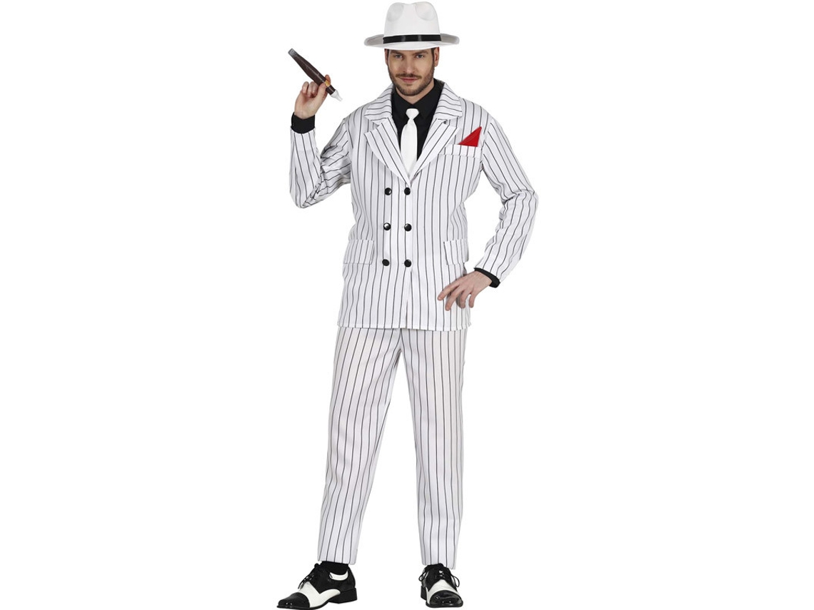 Fato de Homem GUIRCA Gangster Milionário Branco (L)