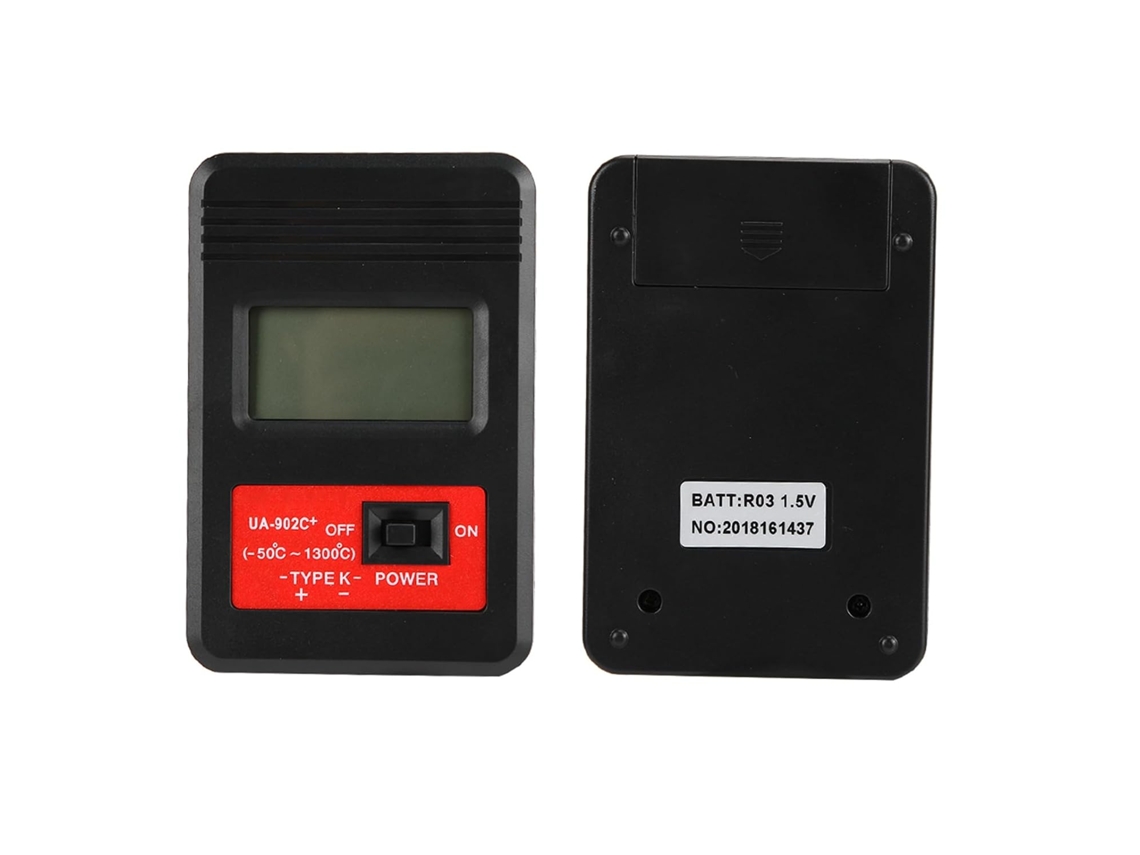 Termômetro De Termopar Tipo K, Medidor Lcd Portátil Com Luz De Fundo Para Medições Precisas Na Faixa