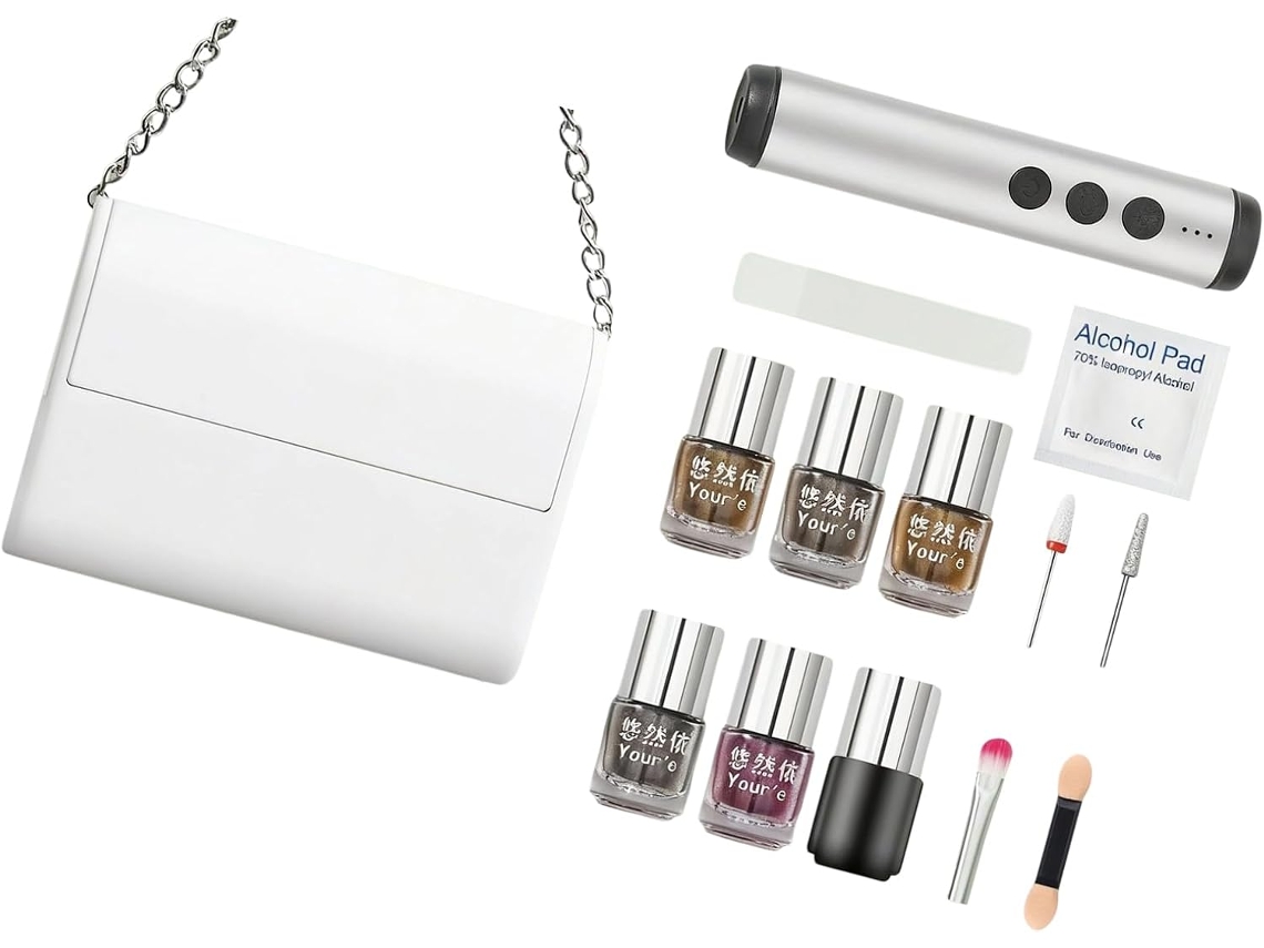 Kit SFUSHOS de manicure compacto com ferramentas essenciais