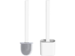 Conjunto de Escova Sanitária de Parede para Frestas, Branco AQUAFORGE