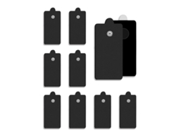 Elétrodos Adesivos EIFSON 10pcs 5x13cm Snap para Tens (preto)