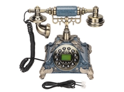 Telefone Retro Europeu LAXISCREED com Display Retroiluminado