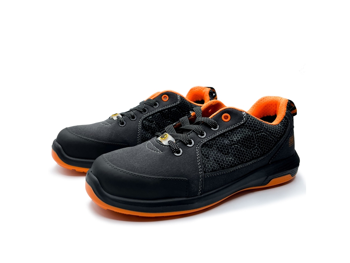 Sapatilhas De Trabalho Segurança S1P Pro Sport Tamanho 38 Cinzento/Laranja Omp Meccanica