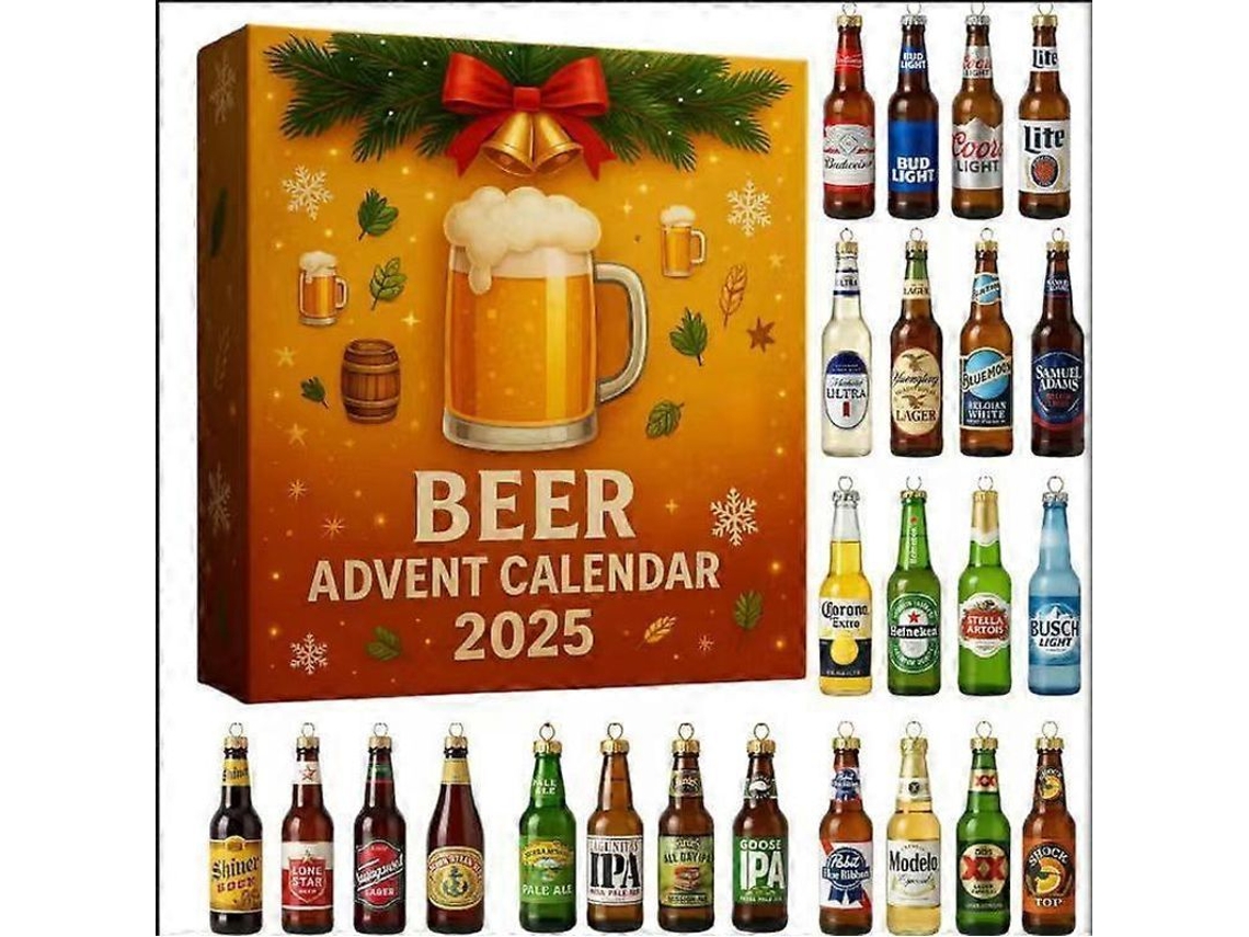 Calendário de Advento de Natal 2025 Cerveja em Acrílico Nova Line