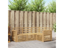 Vidaxl Conjunto De Sofás Para Exterior 4 Unid. Branco