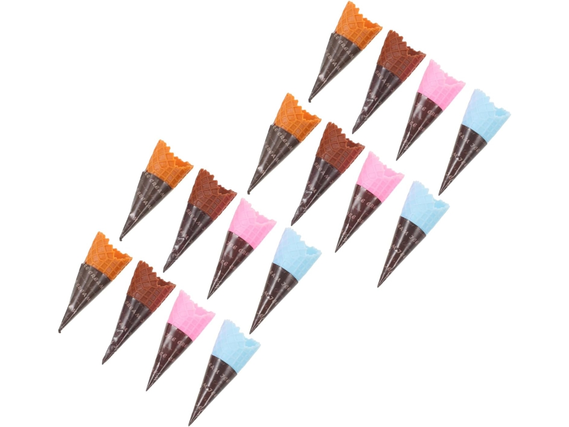 Conjunto de 24 Miniaturas de Cones de Sorvete CHABERLU
