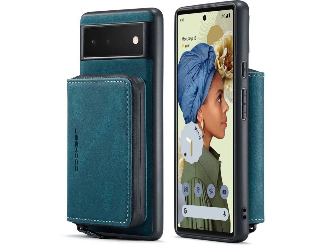 Capa Google Pixel 6 HFS-HOUSE Couro Pu (Azul)