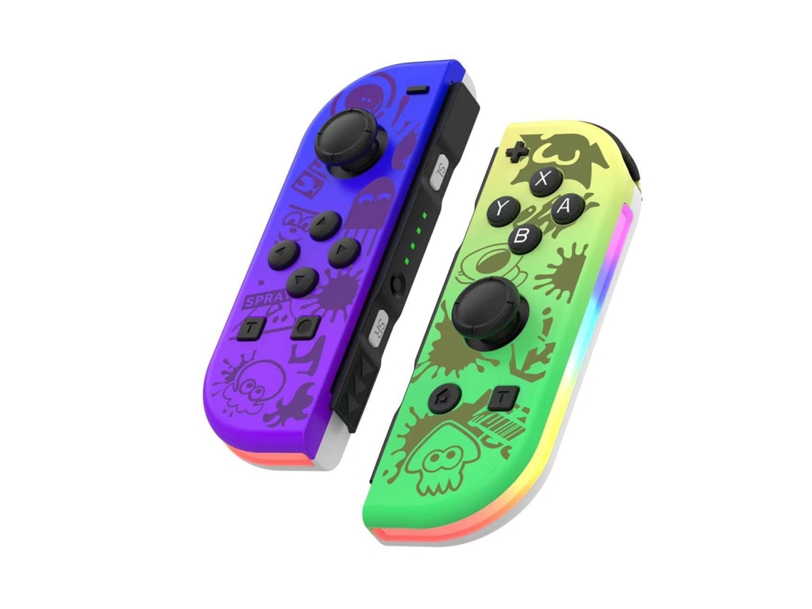 1 par controles wireless BT 5.2, RGB, vibração, turbo, verde ZYBLSSBB