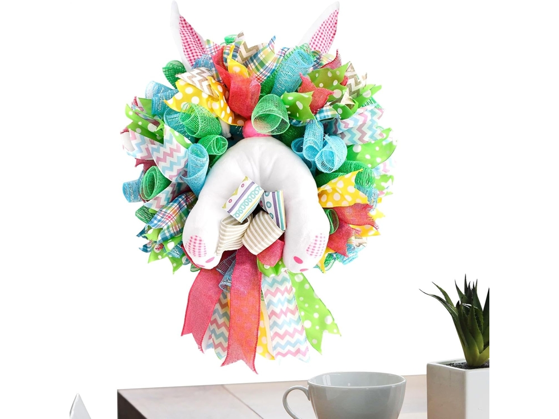 Guirlanda Primavera Decoração Parede Coelho Páscoa Exterior Lareira Cozinha Quarto Corredor Casamento Festas GOKOCO