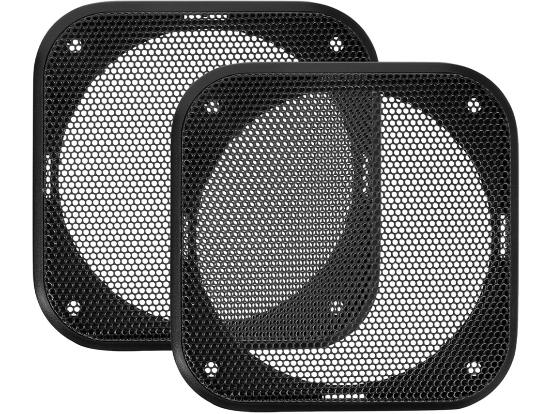 Conjunto De 4 Grades Quadradas Pretas (2 Peças Cada) Para Alto-falantes De 1 Polegada Ou Mais.