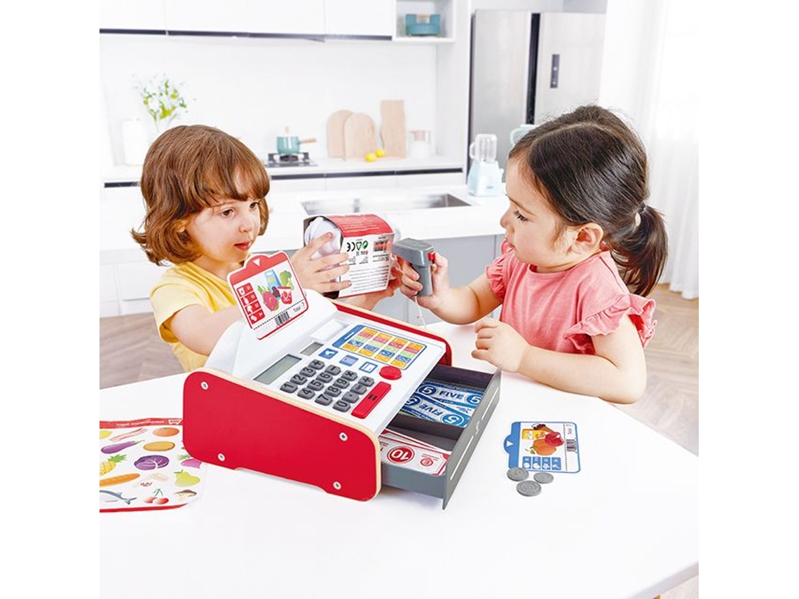Caixa Registradora De Madeira Interativa Beep N Buy Da Hape