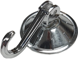 Conjunto De 5 Ganchos De Ventosa Com Efeito Cromado E Alavanca, 55 Mm