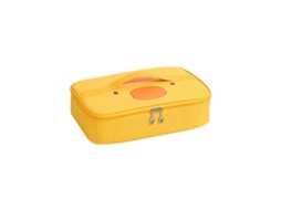 Bolsa térmica feminina Aquaforge com estampa fofa de pintinhos. Ideal para crianças, escola, adultos e escritório.