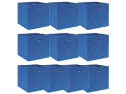 Storage Box, Storage Boxes Vidaxl Azul Tecido (n/a)